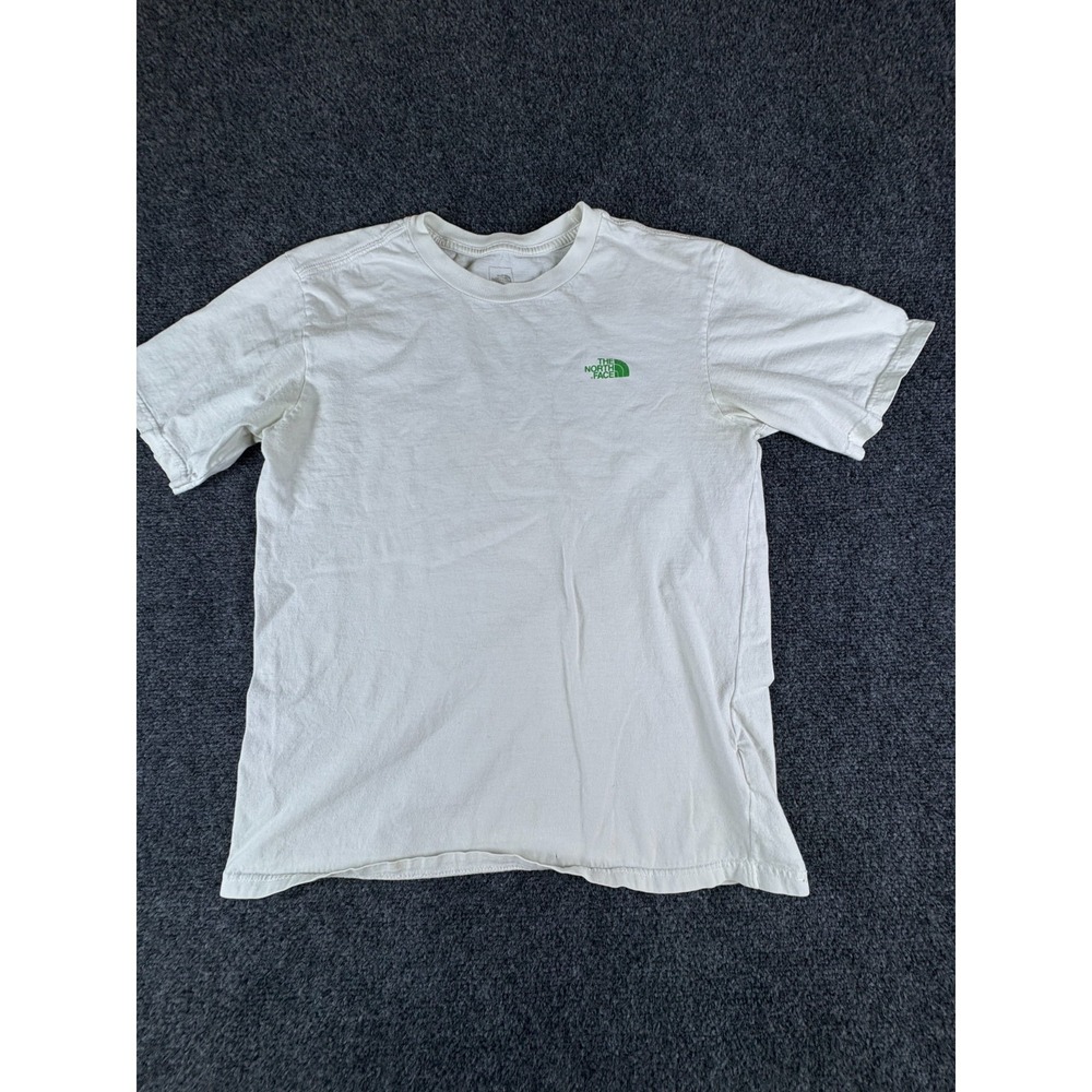 The North Face T Shirt Kids Large 14-15 White Logo Graphic Cotton Everyday Wear